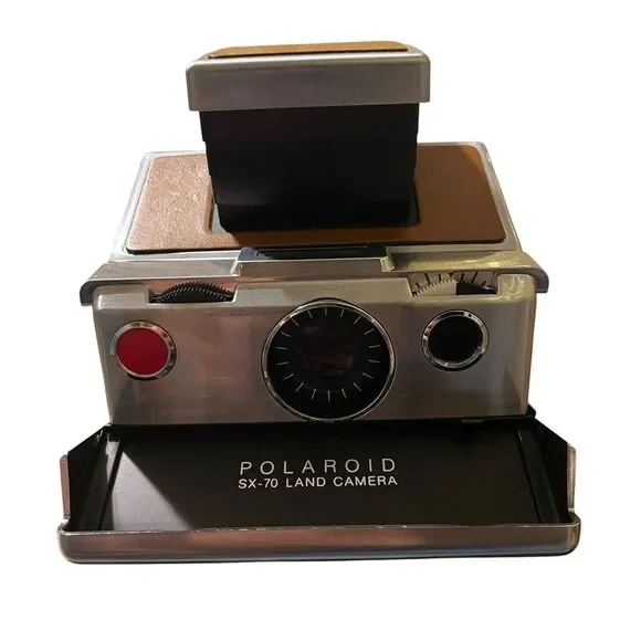Vintage Polaroid SX-70 Land Camera Instant Film Camera‎ Flash and